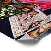 ヴィンテージフラッパーのクリスマスポスター ポスター (角)