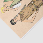 ヴィンテージフラッパーの女性，デコップス 薄葉紙 (詳細)