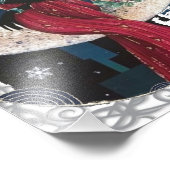 ヴィンテージフラッパーアールデコ女性の三日月 フォトプリント            (角)