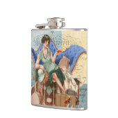 ヴィンテージフラッパーガールインパリ フラスク (左)