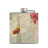 ヴィンテージフラッパーガールインパリ フラスク (裏面)