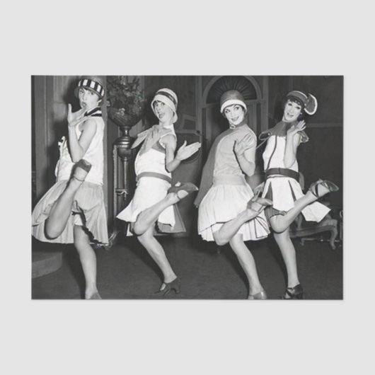 ヴィンテージフラッパーガールズ踊り 薄葉紙 (正面)