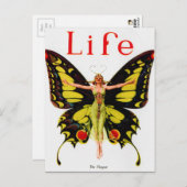 ヴィンテージフラッパーライフ誌はがき ポストカード (正面/裏面)