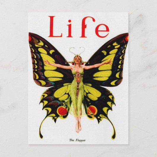 ヴィンテージフラッパーライフ誌はがき ポストカード (正面)