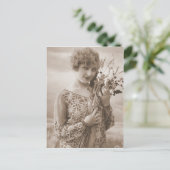 ヴィンテージフラッパー写真(150) ポストカード (スタンド正面)