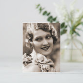 ヴィンテージフラッパー写真(166) ポストカード (スタンド正面)