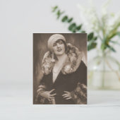 ヴィンテージフラッパー写真(92) ポストカード (スタンド正面)