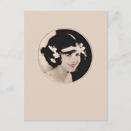 ヴィンテージフラッパー ポストカード (正面)