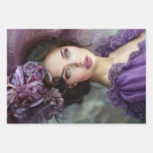 ヴィンテージフラッパー・レディース・オブ・ザ・サウス・デコパージュ ラッピングペーパーシート (正面3)