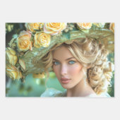 ヴィンテージフラッパー・レディース・オブ・ザ・サウス・デコパージュ ラッピングペーパーシート (正面2)