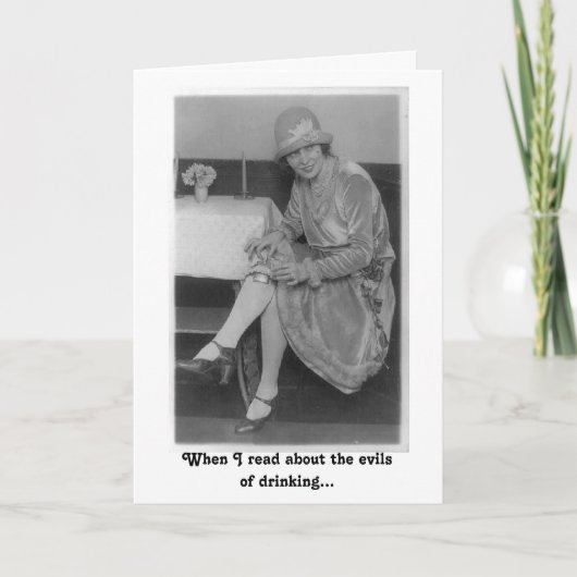 ヴィンテージフラッパー – 酒の害悪 カード (正面)