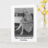 ヴィンテージフラッパー – 酒の害悪 カード (黄色い花)