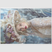 ヴィンテージフラッフランスのパースタイルレディーデクページ 薄葉紙 (正面)