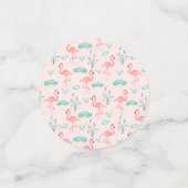 ヴィンテージフラミンゴとスイレン模様 コンフェッティ (スモール正面)