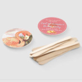 ヴィンテージフラミンゴシーシェルズサマーパーティーの好意 ハンドファン (組立なし)