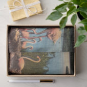 ヴィンテージフラミンゴスの巣マイアミのフロリダ 薄葉紙 (ギフト)