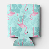 ヴィンテージフラミンゴライトブルー 缶クーラー (裏面)