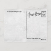 ヴィンテージフラメンコカップルとカスタネット ポストカード (裏面)