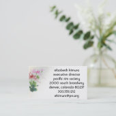 ヴィンテージフラワーアジアスタイル名刺 名刺 (スタンド正面)