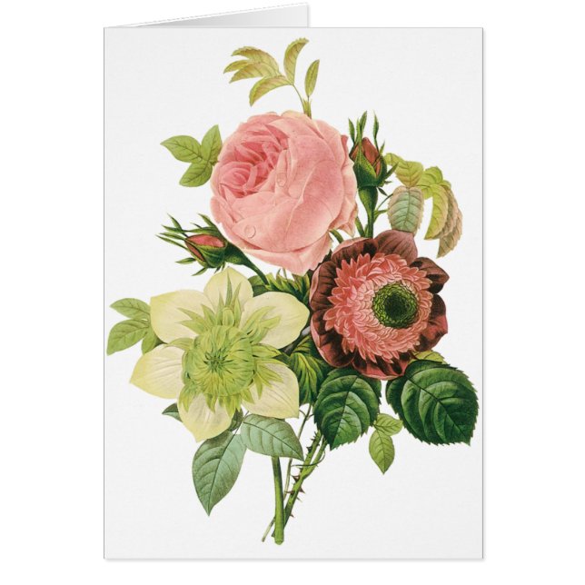 ヴィンテージフラワーアネモンバラクレマチスバイルドゥート (正面)