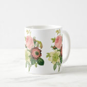 ヴィンテージフラワーアネモンバラクレマチスバイルドゥート コーヒーマグカップ (正面右)