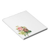 ヴィンテージフラワーアネモンバラクレマチスバイルドゥート ノートパッド (アングル)