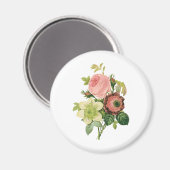 ヴィンテージフラワーアネモンバラクレマチスバイルドゥート マグネット (正面/裏面)