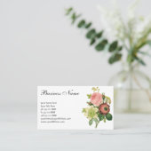 ヴィンテージフラワーアネモンバラクレマチスバイルドゥート 名刺 (スタンド正面)