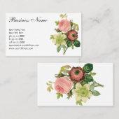 ヴィンテージフラワーアネモンバラクレマチスバイルドゥート 名刺 (正面/裏面)