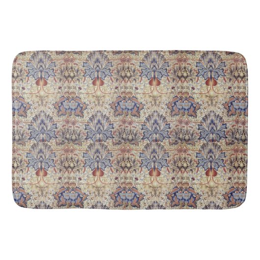 ヴィンテージフラワーウィリアムモリスアーティチョーク バスマット (正面)