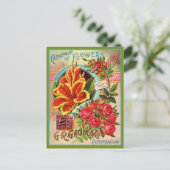 ヴィンテージフラワーカタログリッチモンドインディアナポストカード ポストカード (スタンド正面)