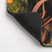 ヴィンテージフラワーガーデンウォーターカラーフローラカスタム マウスパッド (コーナー)