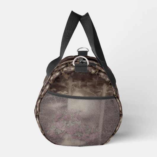 ヴィンテージフラワーガーデンチェアパーソナライズされた ダッフルバッグ (右)