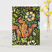 ヴィンテージフラワーガーデンデザインカード カード (黄色い花)