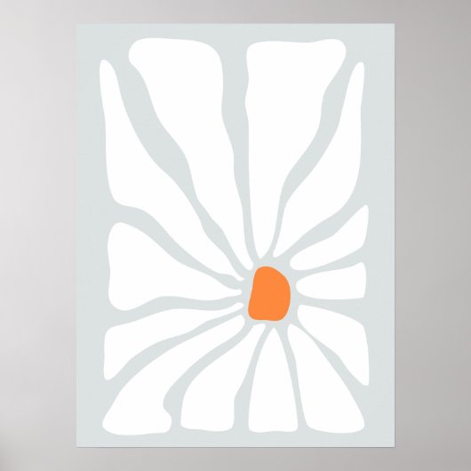 ヴィンテージフラワーガーデンデザイン ポスター (正面)