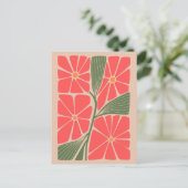 ヴィンテージフラワーガーデンデザイン ポストカード (スタンド正面)