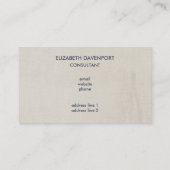 ヴィンテージフラワーコラージュとエッフェルタワースケッチ 名刺 (裏面)