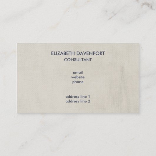 ヴィンテージフラワーコラージュとエッフェルタワースケッチ 名刺 (裏面)