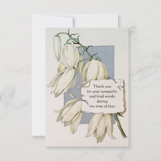 ヴィンテージフラワーサンキューカード サンキューカード (正面)