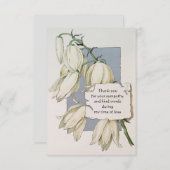 ヴィンテージフラワーサンキューカード サンキューカード (正面/裏面)