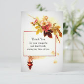 ヴィンテージフラワーサンキューカード サンキューカード (スタンド正面)