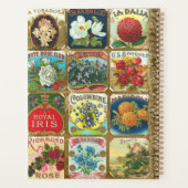 ヴィンテージフラワーシガーラベルフローラ金ゴールドプランナー プランナー手帳 (裏面)