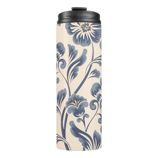 ヴィンテージフラワーシームレスパターン要素。エレガントt タンブラー (正面)