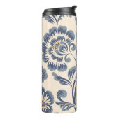 ヴィンテージフラワーシームレスパターン要素。エレガントt タンブラー (回転左)