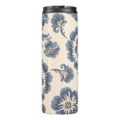 ヴィンテージフラワーシームレスパターン要素。エレガントt タンブラー (裏面)