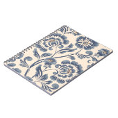 ヴィンテージフラワーシームレスパターン要素。エレガントt ノートブック (左側)