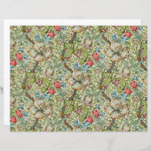 ヴィンテージフラワースクラップブック紙 | フローラ (正面/裏面)