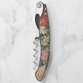 ヴィンテージフラワーズアザ日本のレア絵画ズ ソムリエナイフ (正面)