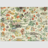 ヴィンテージフラワーズアンティーク植物性フローラ 薄葉紙 (正面)