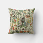 ヴィンテージフラワーズイラストレーションアドルフミロ クッション (裏面)